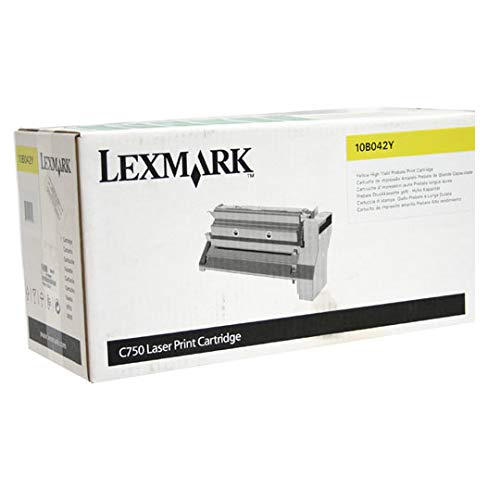 Lexmark C750, X750 High Yield Yellow Return Program Toner Cartridge 15,000 Yield, Part Number 10B042Y