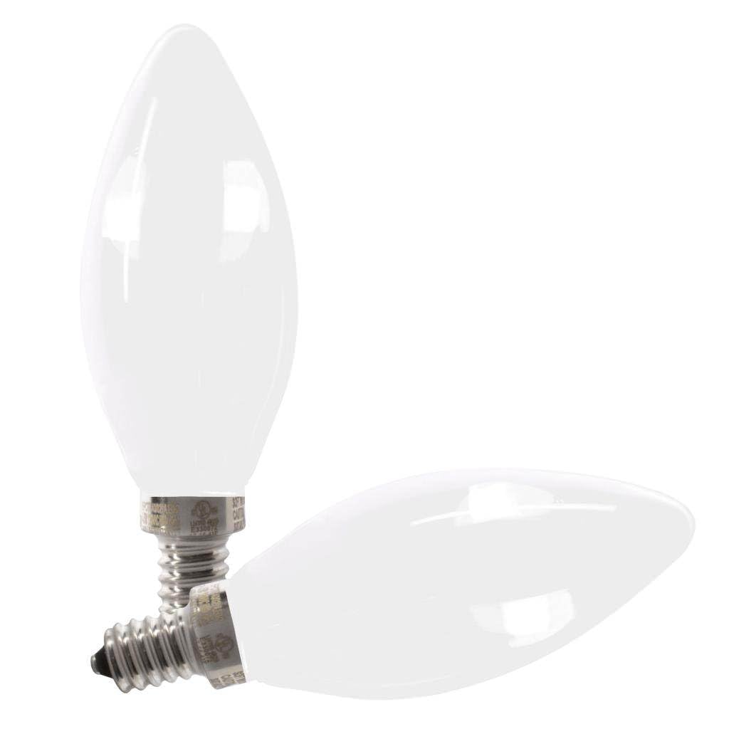 FEIT Electric Enhance Blunt Tip E12 (Candelabra) Filament LED Bulb Soft White 60 Watt Equivalence