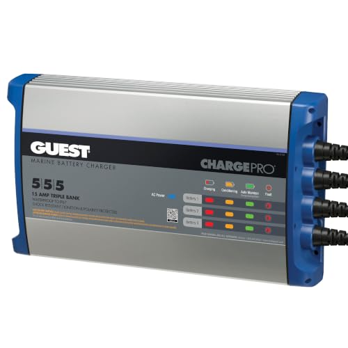 Guest 2713A On-Board Battery Charger 15A 12V 3 Bank