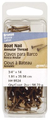 The Hillman Group 9527 Bronze Boat Nail, 1-1/2 x 12-Inch