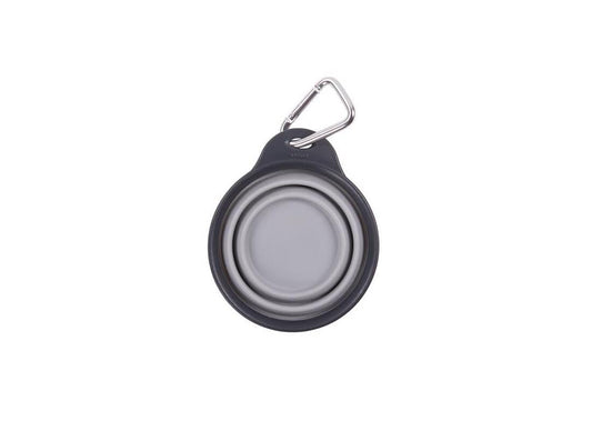 Dexas Pets Collapsible Travel Cup, 1 Cup, Light Gray