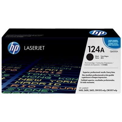 HP Genuine Q6000A Black Toner Cartridge for Color Laserjet 1600, 2600, 2600n, 2605dn, 2605dtn Series