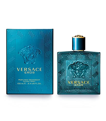 VERSACE EROS 3.4 PERFUMED DEODORANT SPRAY (GLASS BOTTLE)