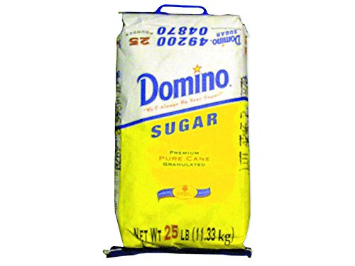 Domino Sugar, Granulated, 25-Pound Bags