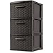 Sterilite 3 Drawer Plastic Storage Chest 2-Pack
