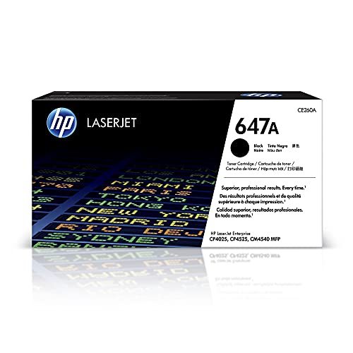 HP 647A Black Toner Cartridge CE260A