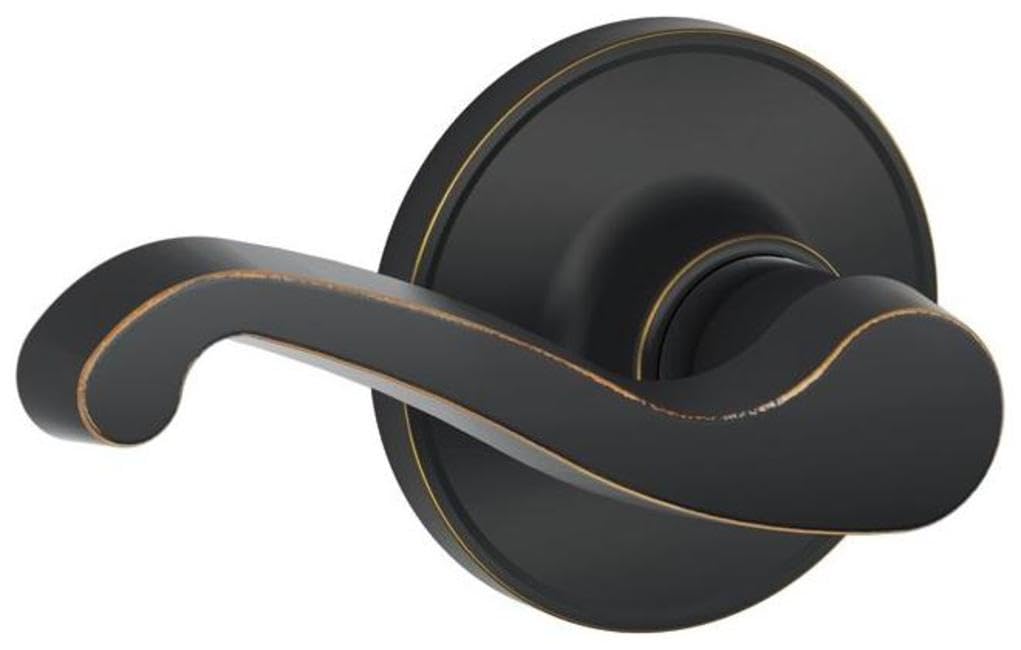 Schlage DEX J10 LAS 716 Passage Lever, Aged Bronze