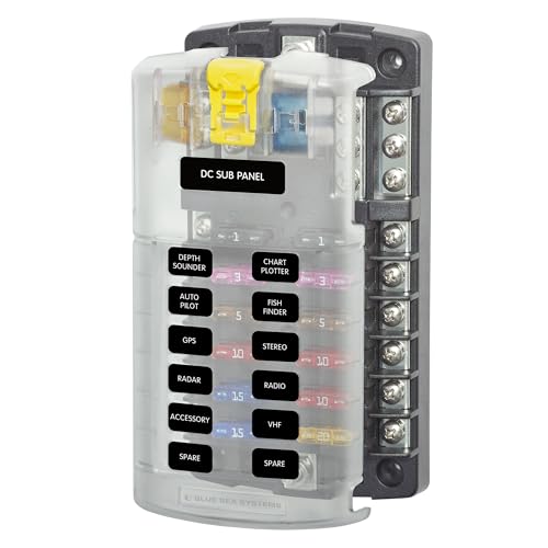 Blue Sea Systems 5026 ST Blade Fuse Block 12-Circuit