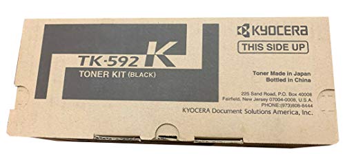 Kyocera TK-592K 1T02KV0US0 C5250DN C2026MFP C2126MFP Toner Cartridge Kit (Black) in Retail Packaging