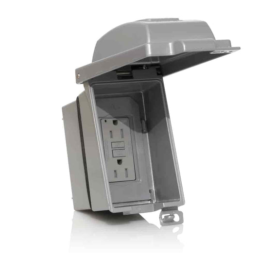 Leviton IUM1V-KBG GY Kit Cover/Box Self-Test