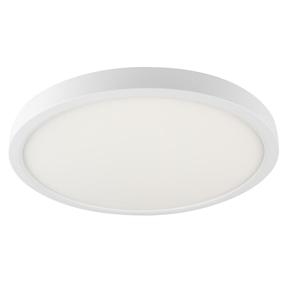 BAZZ C17333WH Solas Integrated LED Flush Mount, Energy Efficient, Easy Installation, Dimmable, Energy Star, 14-in, White