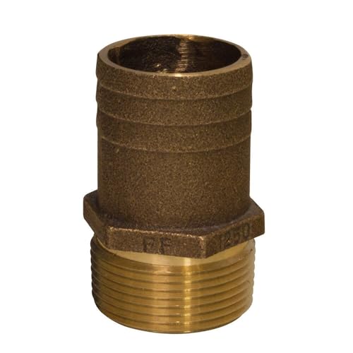 GROCO 1" NPT x 1-1/4" Bronze Pipe to Hose Fitting