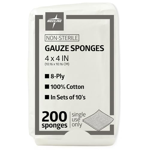 Medline Caring Gauze Sponges 4"x4" PRM21408C Case