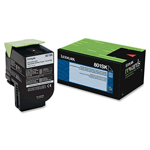 Lexmark 801sk Black Standard Yield Return Program Toner Cartridge -
