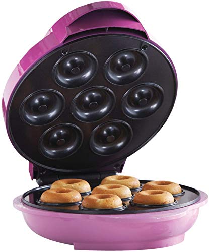 Brentwood TS-250 Mini Donut Maker, 7 Donuts, Pink