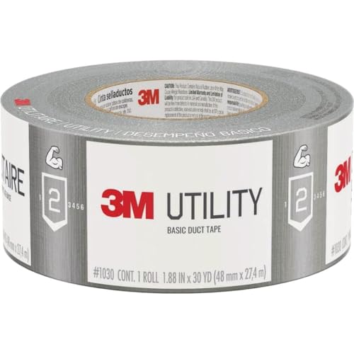 3M Basic Duct Tape , 1.88in x 30yd (48mm x 27.4m)
