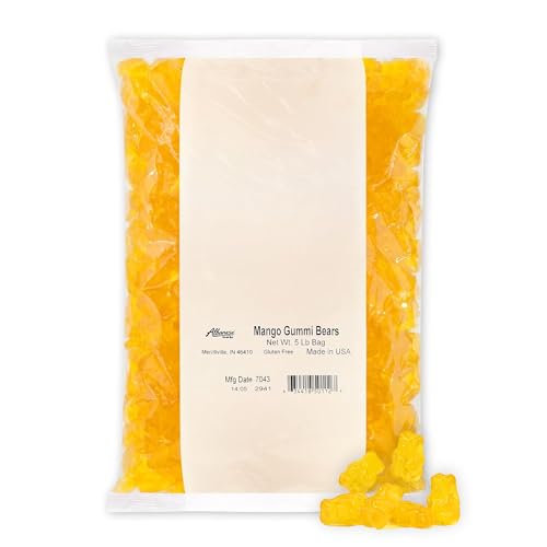 Albanese Candy, Mango Gummi Bears, 5-pound Bag