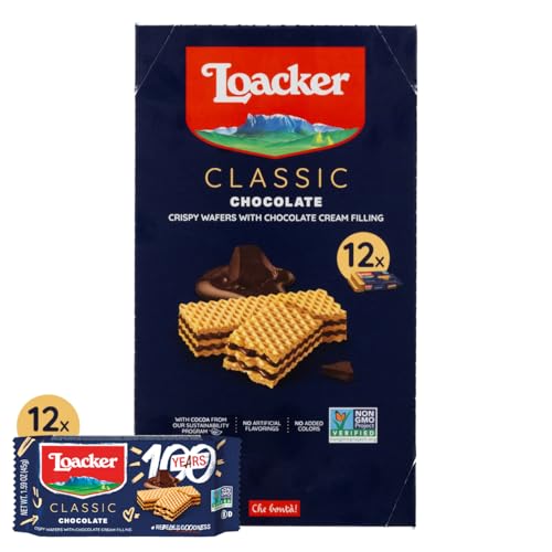 Loacker Classic Chocolate Wafers 45g 12 Pack