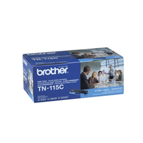 Brother TN-115C DCP-9040 9042 9045 HL-4040 4050 4070 Toner Cartridge (Cyan) in Retail Packaging