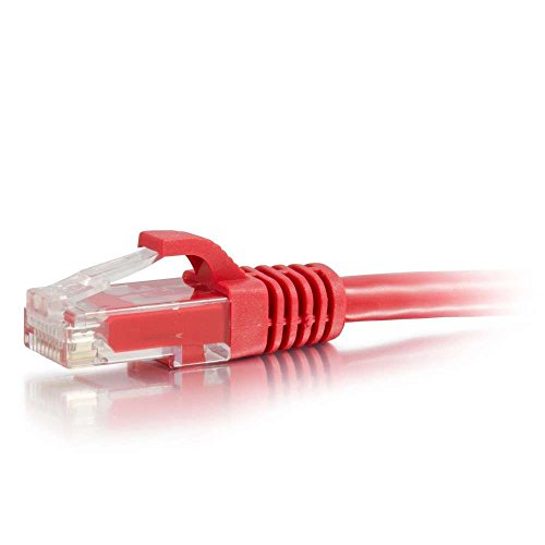 CableWholesale 35 Foot Red Cat6a Ethernet Patch Cable, Snagless/Boot with RJ45 Connector, 500 MHz, 24 AWG, UTP(Unshielded Twisted Pair) Stranded Copper, Internet Patch Cable