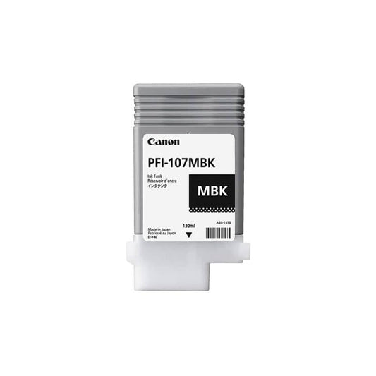 Canon PFI-107MBK Ink Matte Black, 130ml, 6704B001 (Standard Capacity)