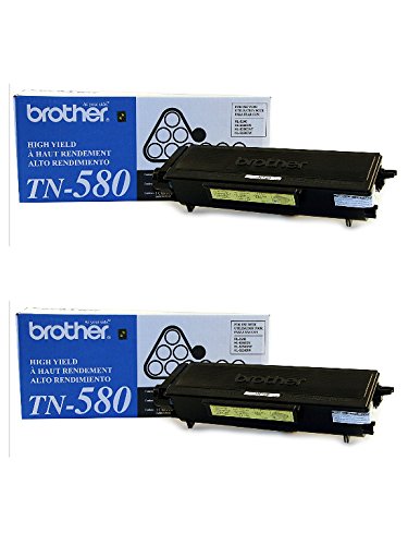 BROTHER TN580X2 TN-580 Dual Pack. Two Brother TN-580's Bundled