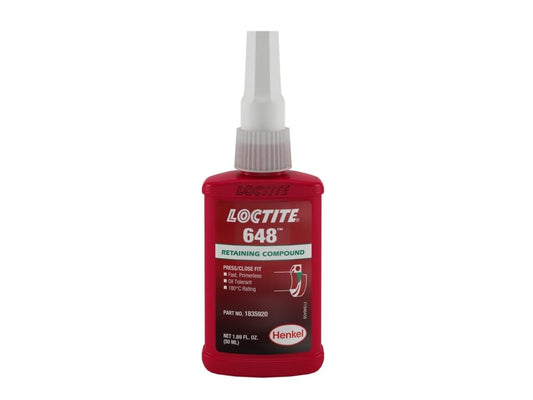 648 Retaining Compound 50 mL Bottle, Green