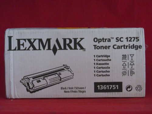Genuine Lexmark Toner for Optra SC 1275/ 1275N - 1361751 (Black) 4.5K
