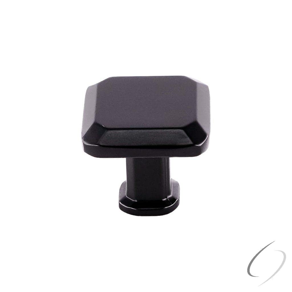 Pride Industrial Square Cabinet Knob Matte Black