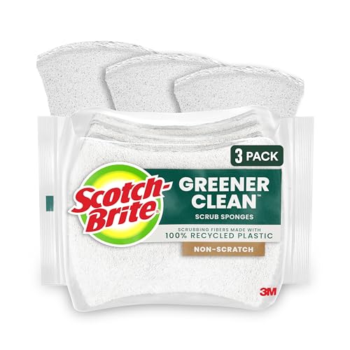 3M Scotch-Brite Greener Clean Non-Scratch Scrub Sponge 3 Pack