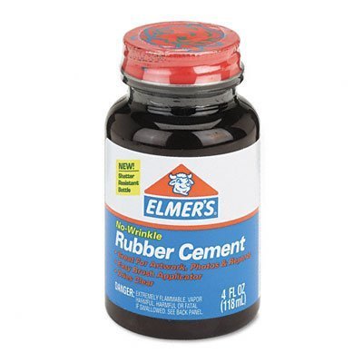 Elmer's E904 - Rubber Cement, Repositionable, 4 oz-EPIE904(Pack of 12)