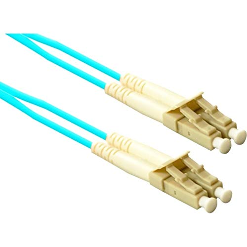 ENET LC to LC OM3 3m Aqua Duplex Fiber Optic Patch Cable