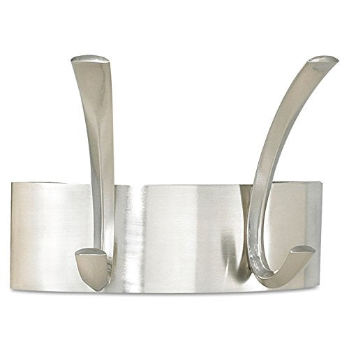 Safco 2-Hook Metal Coat Rack,