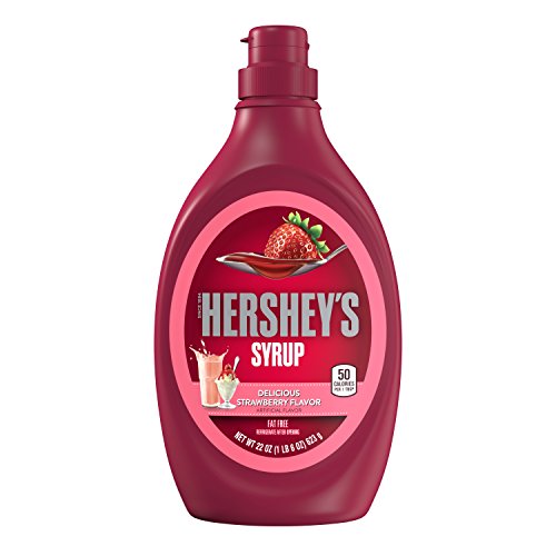 HERSHEY'S Strawberry Syrup, 22 Ounce (Pack of 6)