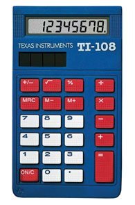Texas Instruments TI-108 Class Set Calculator for K4, Large Keys, Sol