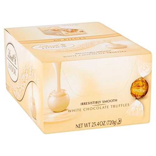 Lindt Lindor White Chocolate Truffles, 60 Pack