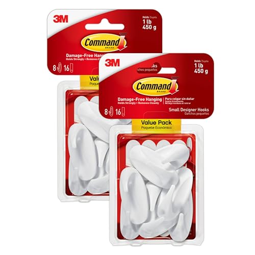 3M Command Designer Hooks Value Pack, 8 Hooks
