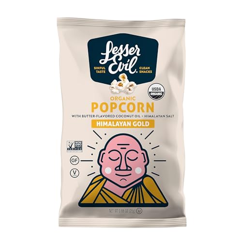 LesserEvil Organic Popcorn LES L-E