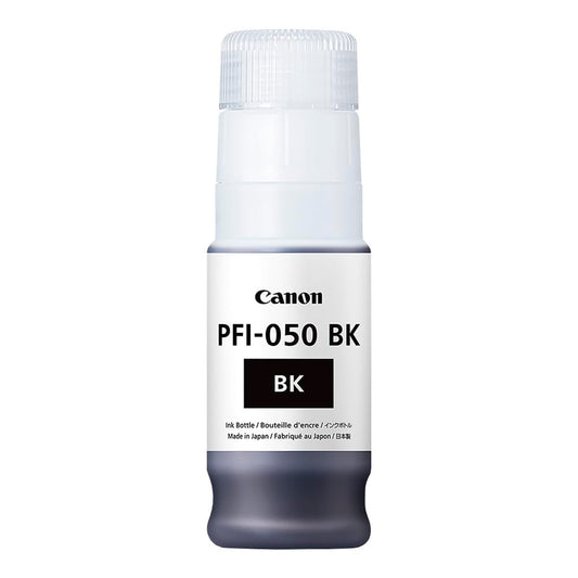 Canon Genuine PFI-050 BK Black Ink Cartridge, Compatible with imagePROGRAF TC-21 and TC-20 Series Printers