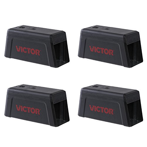Victor M241 Indoor Electronic Humane Rat and Mouse Trap - No Touch, No See Electric Rat and Mouse Trap - 4 Traps