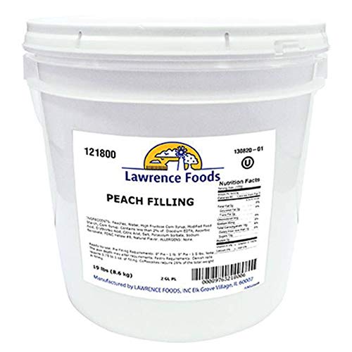 Lawrence Peach Pie Filling 19lb 2 Gallon