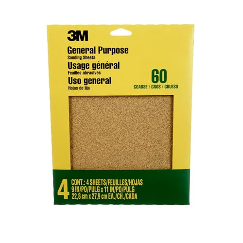 3M 9003NA 9" x 11" Coarse Sandpaper Sheets