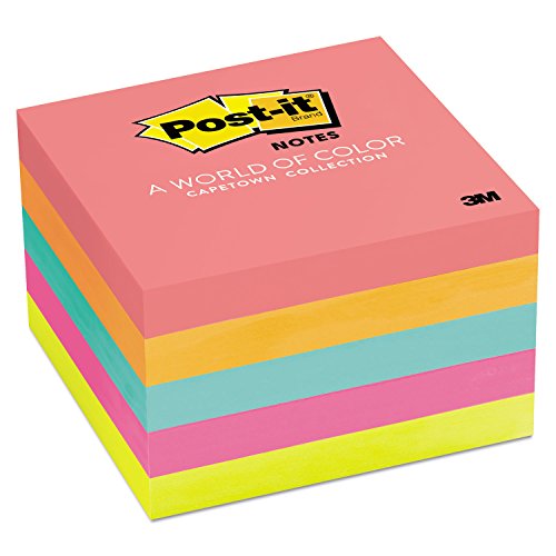 Post-it Notes, 3 in x 3 in, Jaipur Collection, 5 Pads/Pack