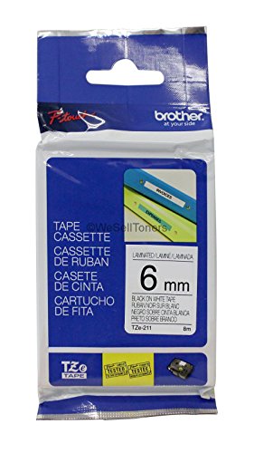 Brother P-Touch 1250 -Original Brother TZE-211 P-Touch - Ruban Noir Blanc -
