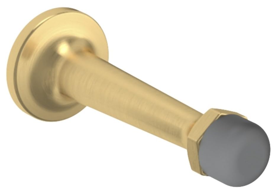 Baldwin 4045 3" Baseboard Door Stop Satin Brass