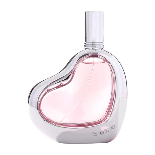 Bebe Silver Perfume for Women - Womens Perfume with Mango, Tuberose, Peony, Jasmine, Rose, Cedarwood, Musk, and Sandalwood - 3.4 oz EDP Spray