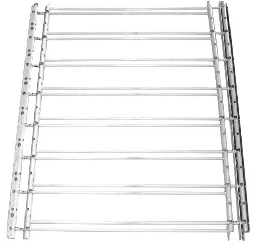 John Sterling Fixed Window Guard 8Bar 30x24-42 Inches White