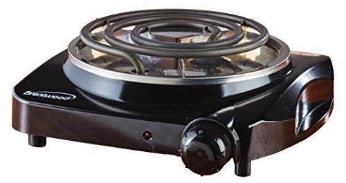 Brentwood TS-306 Electric Single Burner 1200W Black