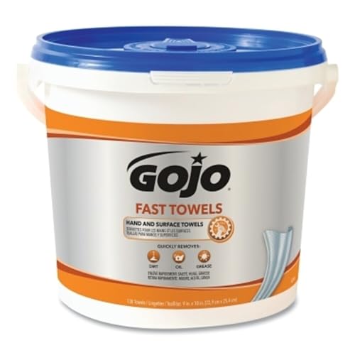 GOJO Fast Wipes Hand Cleaning Towels 130 Wipes x 4