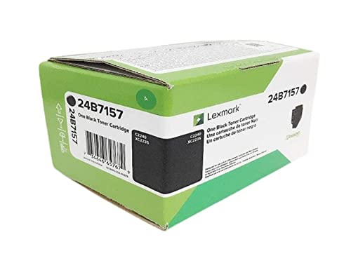 Lexmark 24B7157 C2240 XC2235 Toner Cartridge (Black) in Retail Packaging